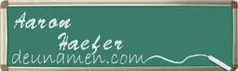 Aaron Haefer Visitenkarte